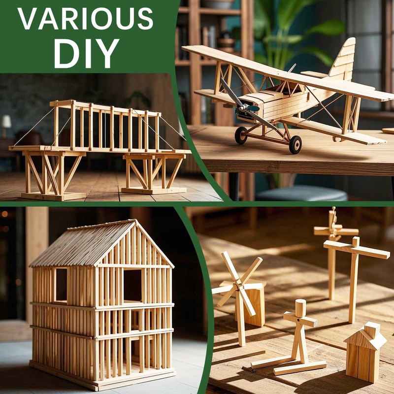 75 Pcs Balsa Wood Sticks 1/4 x 1/4 x 12