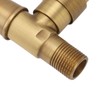Antique Brass Basin Faucet with Cross Knob Single Handle Faucet