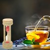 Fackelmann Egg Timer with Sand 10x3,5cm of Beech, Wood Beige,