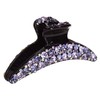 Hair Claw Large Slim Line With Big Stones Purple