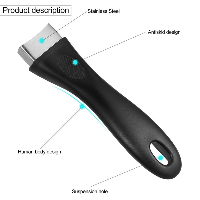 Hemoton 2pcs Stainless Steel Replacement Handles for Pots Pans Scald-Proof