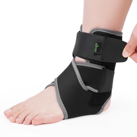 NEWGO Ankle Brace Fitness Ankle Support Sports Support Ankle Wraps Ankle Pads Breathable for Men Women Left & Right Protection Ankle Joint 1 Pcs-Black