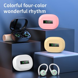 Sportkopfhörer Bluetooth Bügelkopfhörer In Ear Kopfhörer Noise Cancelling Kopfhoerer Inear Earbuds Wireless Headphones Kabellos Geräuschunterdrückung Wasserdicht Sport Kopfhörer Joggen Laufen Motorrad