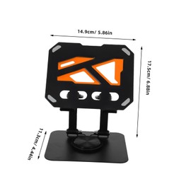 Gadpiparty Portable Desktop Holder for Phones Tablets for Live Streaming Movie Watching Work Black Dissipation Non Slip Base