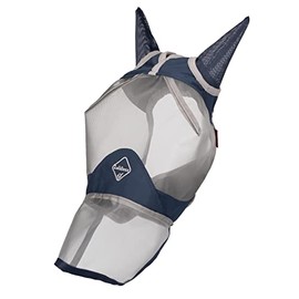 LeMieux Horse Armour Shield Pro Full Masks in Navy - Breathable Bamboo Lining - UV Protection - Medium