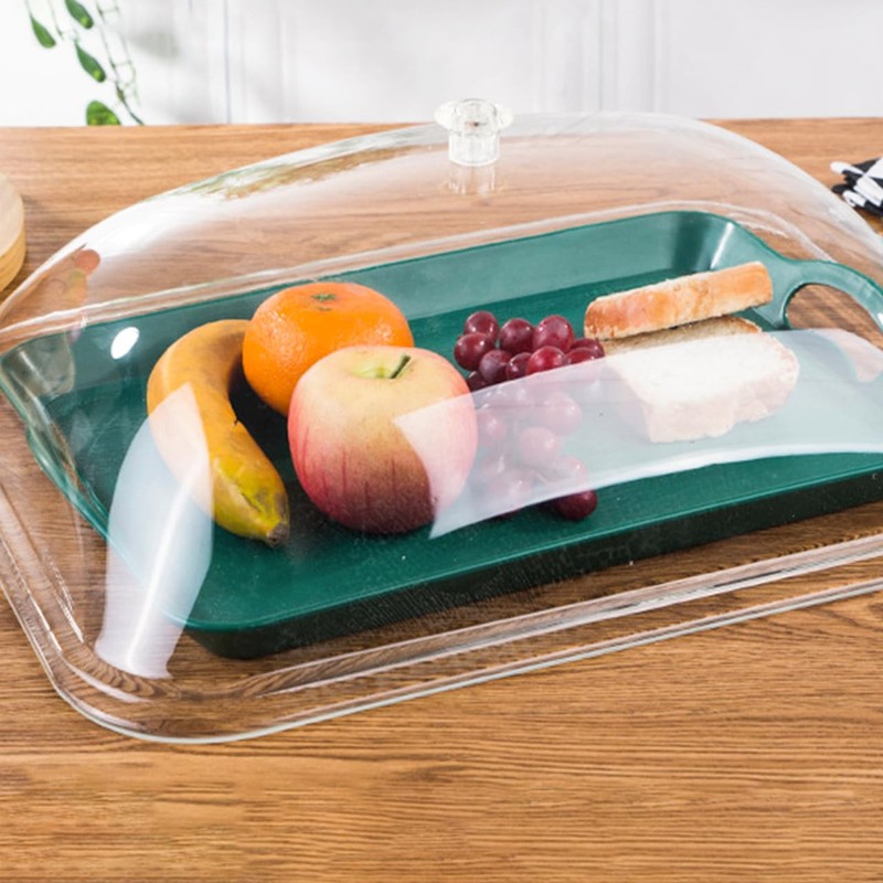 LABRIMP - Cubierta transparente para alimentos, para bebidas, polvo, cúpula