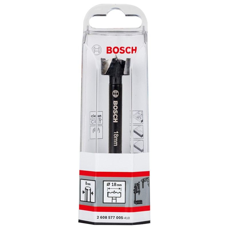Bosch 2608577005 Toothed Forstner Drill Bit, Silver/Black, 18 m