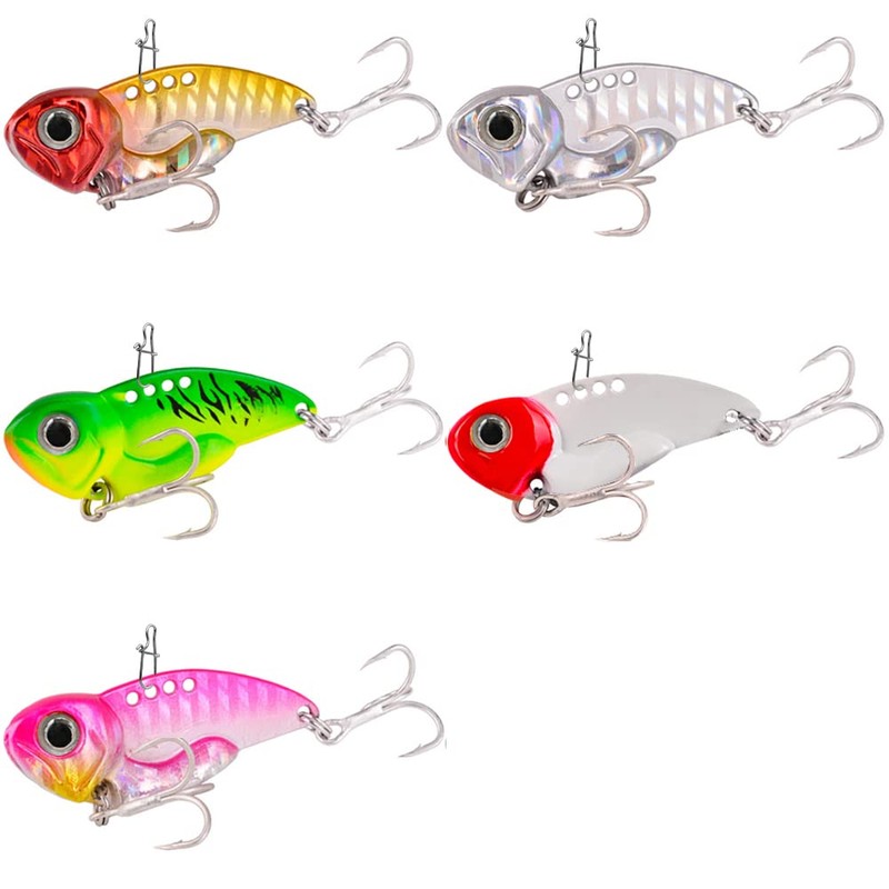 FANGBLUE Blade Baits Metal VIB Fishing Lures 3/8oz(10g) Hard Spinner