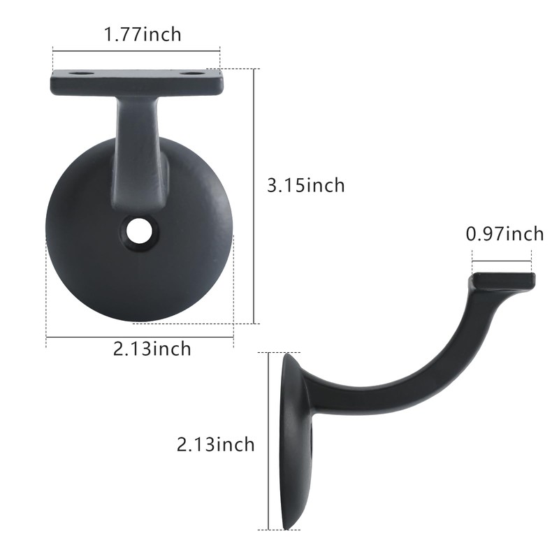 HOME MASTER HARDWARE Hand Rail Bracket, Heavy Duty Stair Support