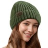 Durio Winter Hats for Women Men Satin Lined Beanie for
