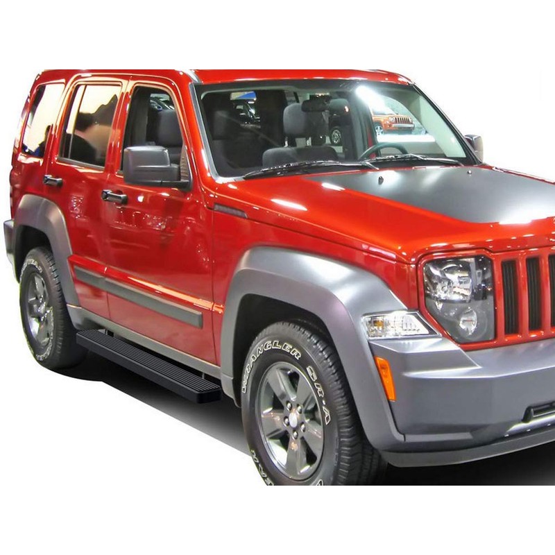 APS Running Boards 5 inches Matte Black Compatible with Jeep