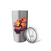 Torch Bearer Running Against Sunset Stainless Steel Insulated Tumbler