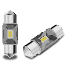 Alla Lighting 31mm DE3175 DE3021 DE3022 LED Bulbs CAN-Bus Festoon, 3000K Golden Yellow Interior Map, Dome, Trunk, Courtesy Lights Super Bright 12V 6428 DE3023 3021 3022