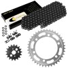 Caltric Black O-Ring Drive Chain & Sprockets for Kawasaki VN800