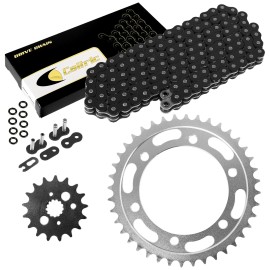 Caltric Black O-Ring Drive Chain & Sprockets for Kawasaki VN800 Vulcan 800 Drifter