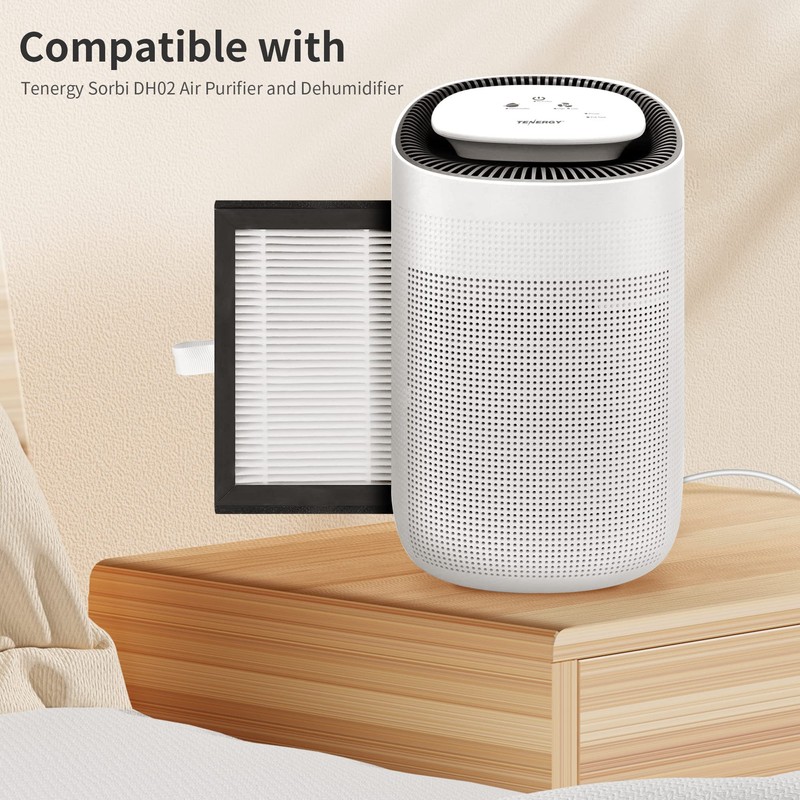 4 Packs DH02 H13 HEPA Replacement Filter Compatible with Tenergy