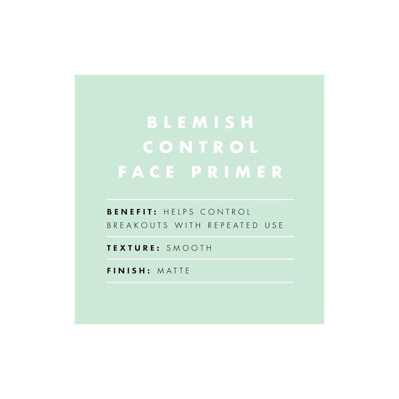 e.l.f. Blemish Control Face Primer, Control Breakouts and Blemishes, Smooth,
