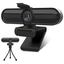 Cámara web 2K con micrófono, cámara FOV FHD de 78  con 2K30 fps, cubierta de privacidad, cámara web USB Plug  Play, enfoque automático, cámara web... 