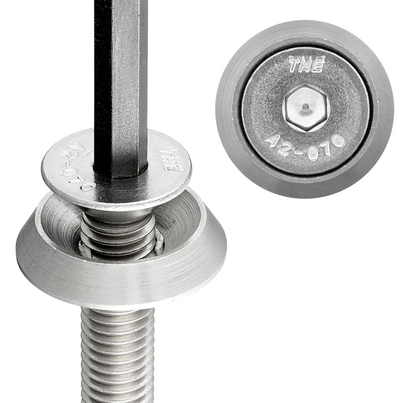 Rosettes Twisted Made of Solid Material | Stainless Steel A2