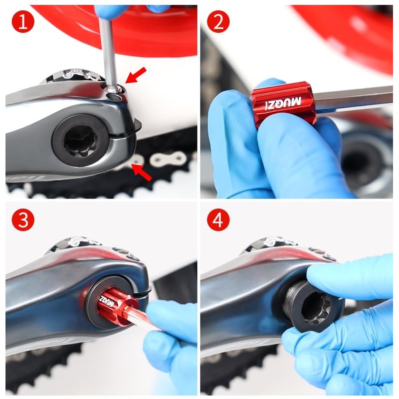 MUQZI Crank Cap Tool Bicycle Crank Cap Removal Tool Hollowtech