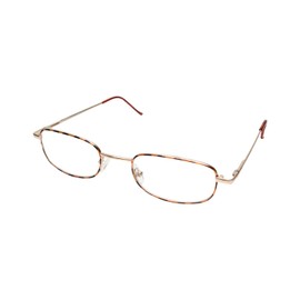 Calabria D-1 Metal Reading Glasses in Tortoise +2.25