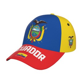 DABOYOZHZH Ecuador Flag Cool Ecuadorian Baseball Cap 3D Full Print Adult Unisex Adjustable Hat Soccer Patriotic Caps