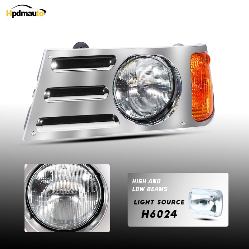 Hpdmauto Headlights Assembly fit for Mack CV Replacement Right Passenger