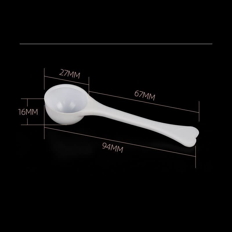 10 Pieces Long Handle 3g Plastic Measuring Spoons Mini Scoops