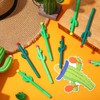60 Pack Cactus Shaped Roller Pens Novelty Plant Gel Ink