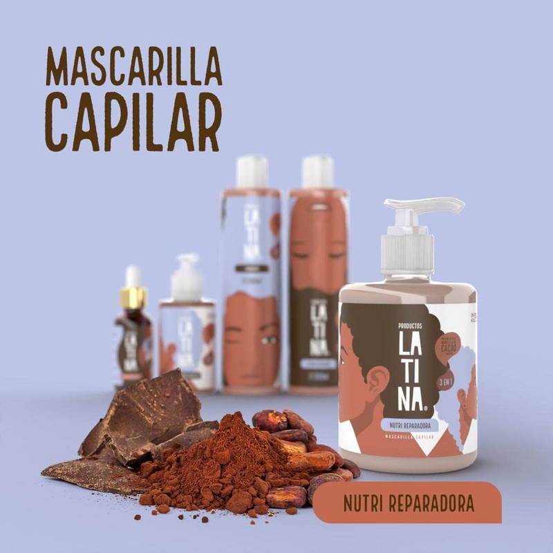 Mascarilla para Cabello LATINA Cacao Nutri-reparadora