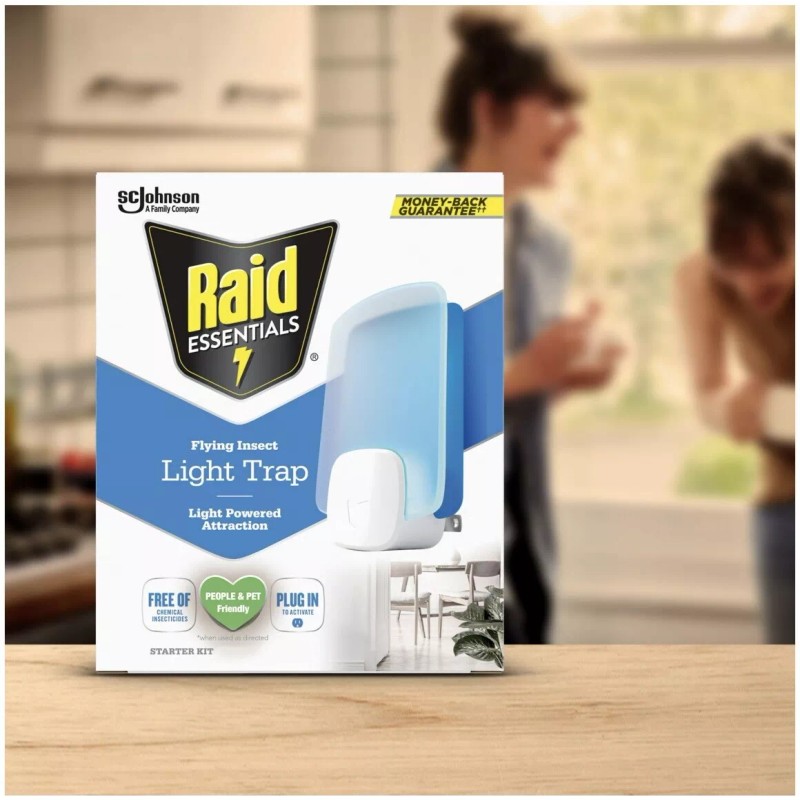 Raid Flying Insect Light Trap Device 1 Refill Featuring Light
