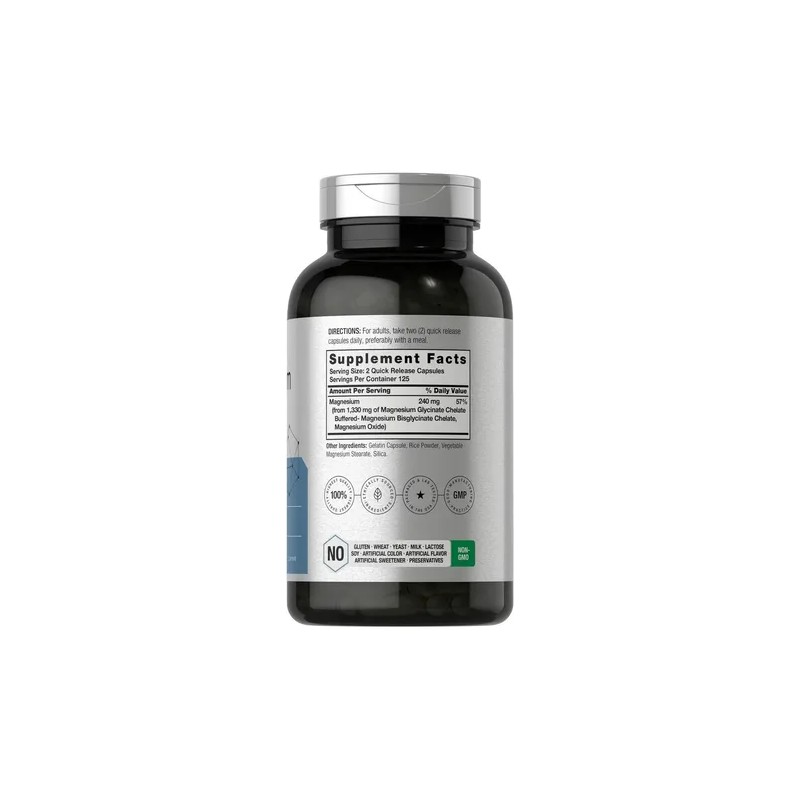 Glicinato De Magnesio Quelado 1330 Mg Chelated Magnesium Glycinate Supplement,