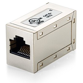 E-Quip equip Cat. 6 a RJ-45 RJ-45 RJ-45 Metallic Cable Adapter Adaptor For Cable (RJ-45, RJ-45, Metallic)