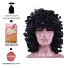 Kavsni Kavsni Short Curly Wigs for Black Women Soft Black