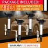 UF596 Ignition Coil & Spark Plug: 4-Pack Combo Replaces OE