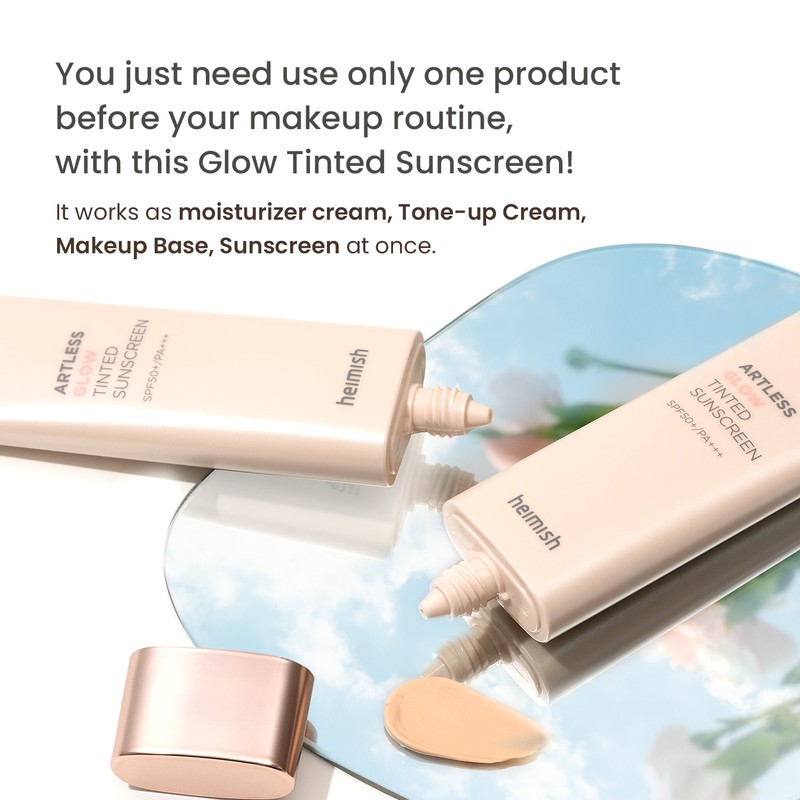 heimish [heimish]Artless Glow Tinted Sunscreen Shine Beige SPF50+ PA+++ 40ml