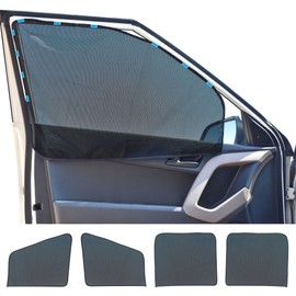 EcoNour Magnetic Car Side Window Sunshade (4 Pack) | Baby Car Window Shade sunscreen Block Sunlight | Car Front and Rear Sun Shade for window privacy Blackout | Side Windows Sun Protection Accessories