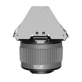 IFOOTAGE 3INT-MB Intensifier Fresnel Lens for SL60DN,60BNA,130DN130bna,LED Video Light,3.2" Mini Bowens 15-50° Intensifier.with Six-leaf Barn Doors