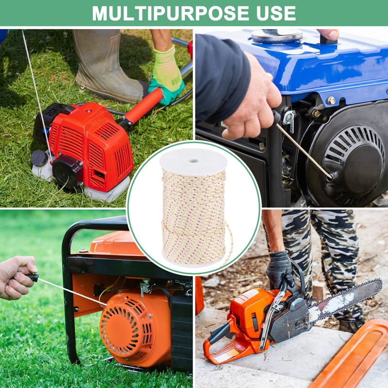 Recoil Starter Rope Pull Cord 4mm 50m Pull Starter Rope