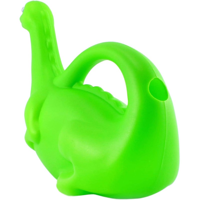Cornucopia Green Dinosaur Watering Can; Novelty Plastic Waterer Toddler-Friendly &