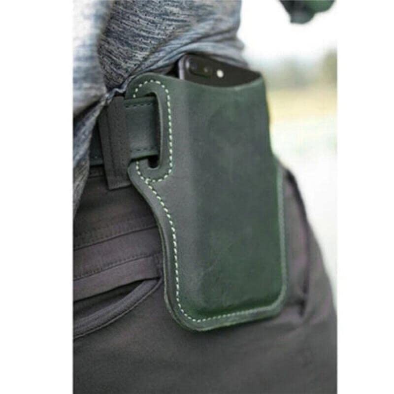 Men's Belt Clip Loop Holster Waist Bag Leather Pouch Cover