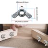 Pack of 80 Wing Nuts M8 Stainless Steel Wing Nuts