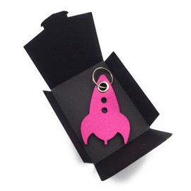 filzschneider Rocket Pendant - An Original Party Bag for Children's Birthday Parties - for Boys and Girls (Pink), pink