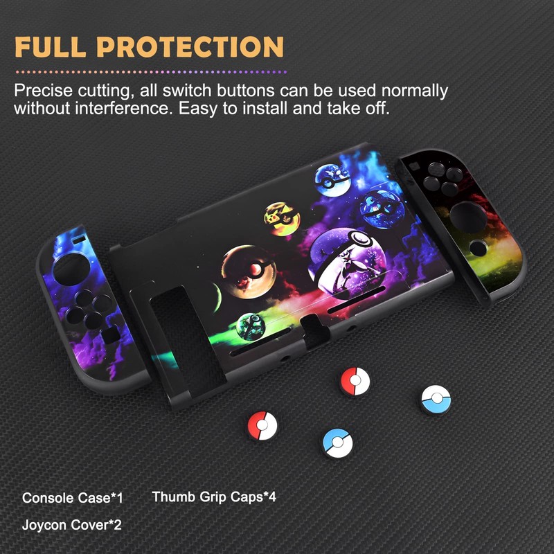 DLseego Cartoon Balls Switch Protective Case Cool Soft TPU Shell