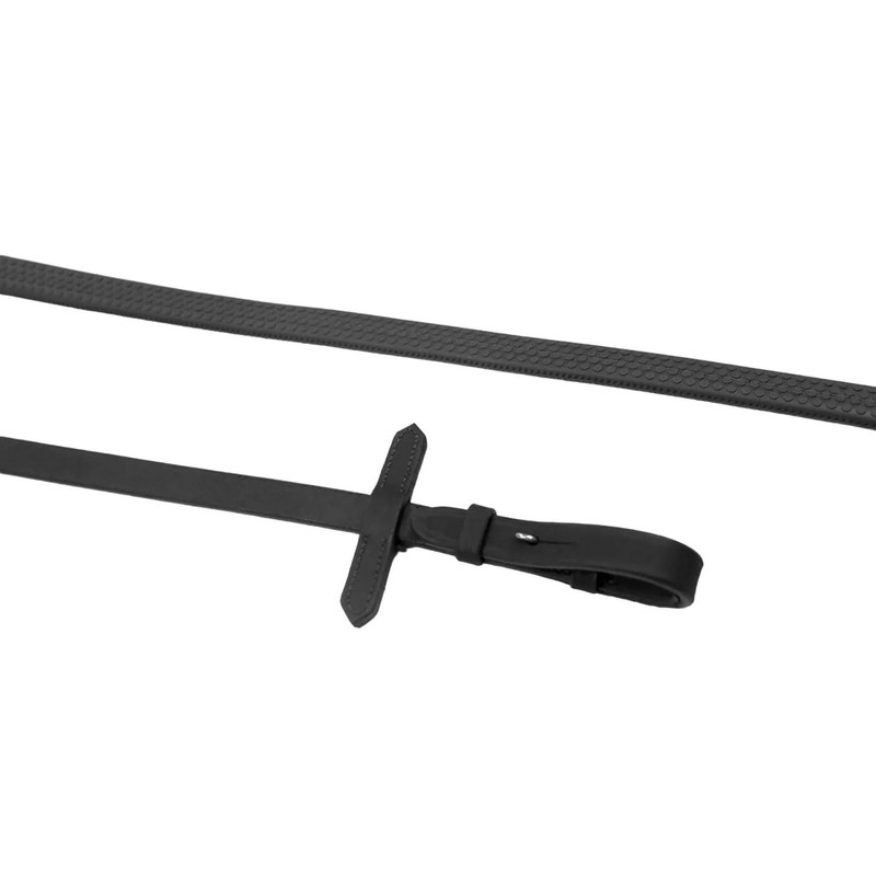 John Whitaker Lynton Rubber Dimple Grip Reins Full Size Havana