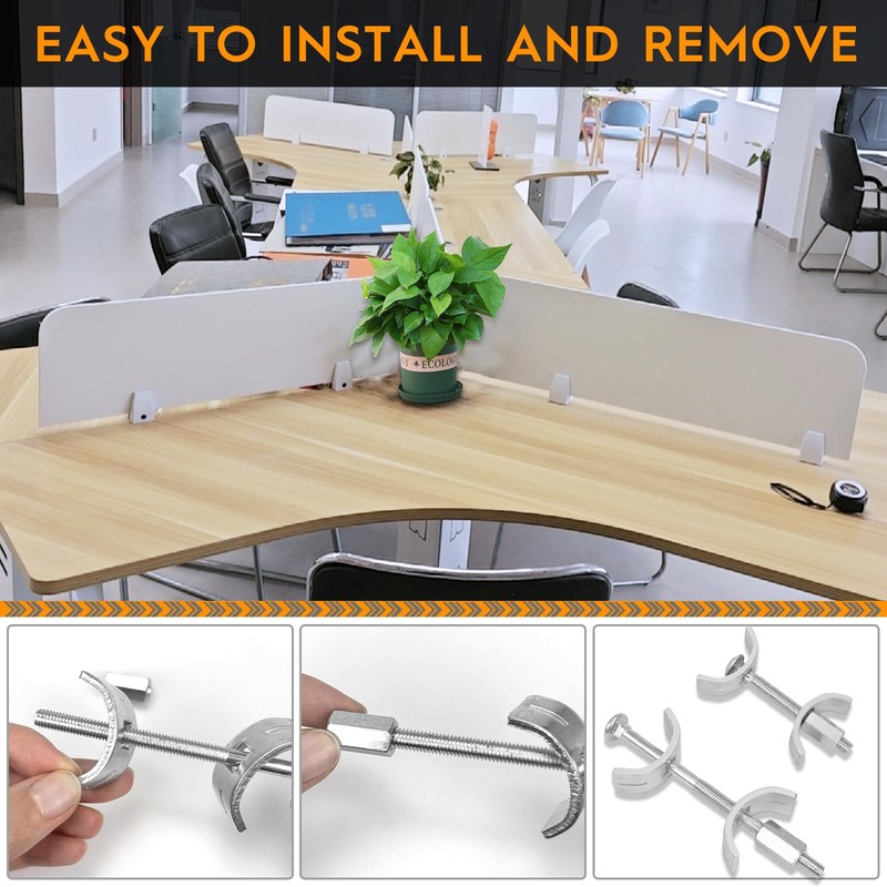 Boloest 12pcs Kitchen Countertop Connector Fasteners Furniture Connector Bolts Worktop