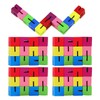 GTYHH 5-Piece Building Block Toy, Multicoloured Puzzle Toy, Fidget Toy,