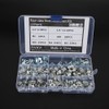 135pcs Carbon Steel Four Claw Nut Assortment Kit for Furniture