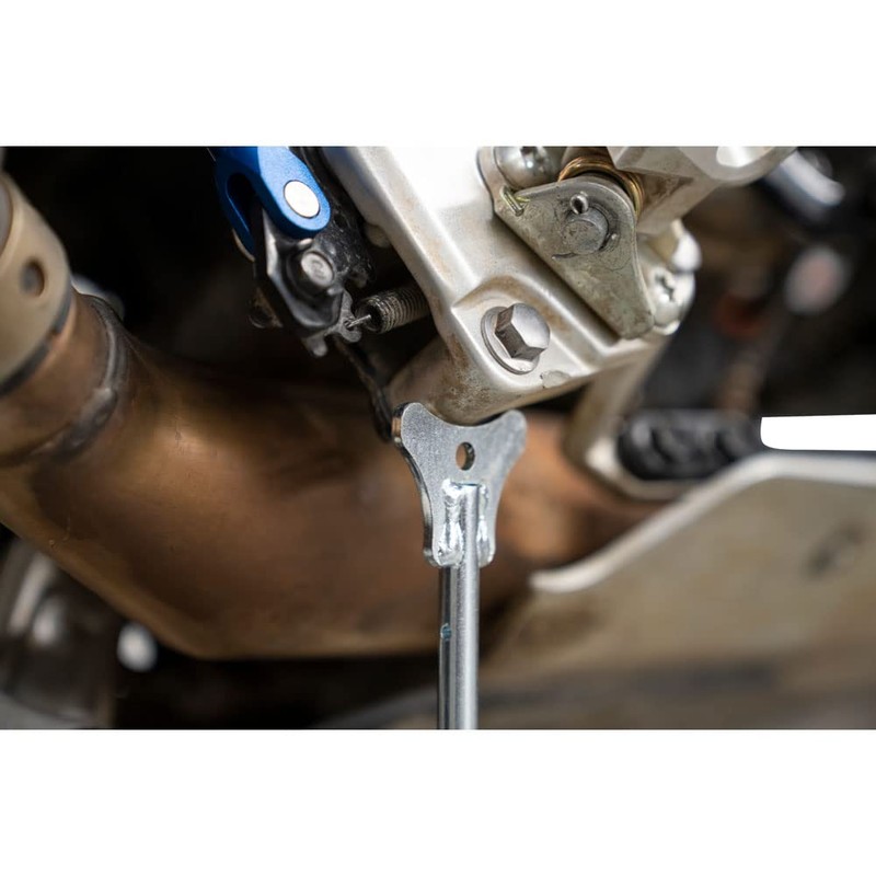 Tusk MotoCrutch Motorcycle Stand – Adjustable Kickstand Support (11–19 in), Zinc-Plated