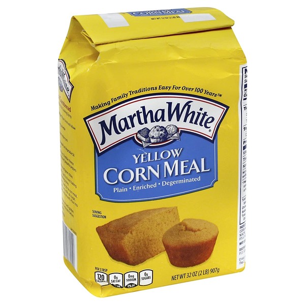Martha White Plain Enriched Yellow Corn Meal, 32 oz